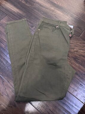 LOFT Olive-Tone Skinny Jeans for Women
